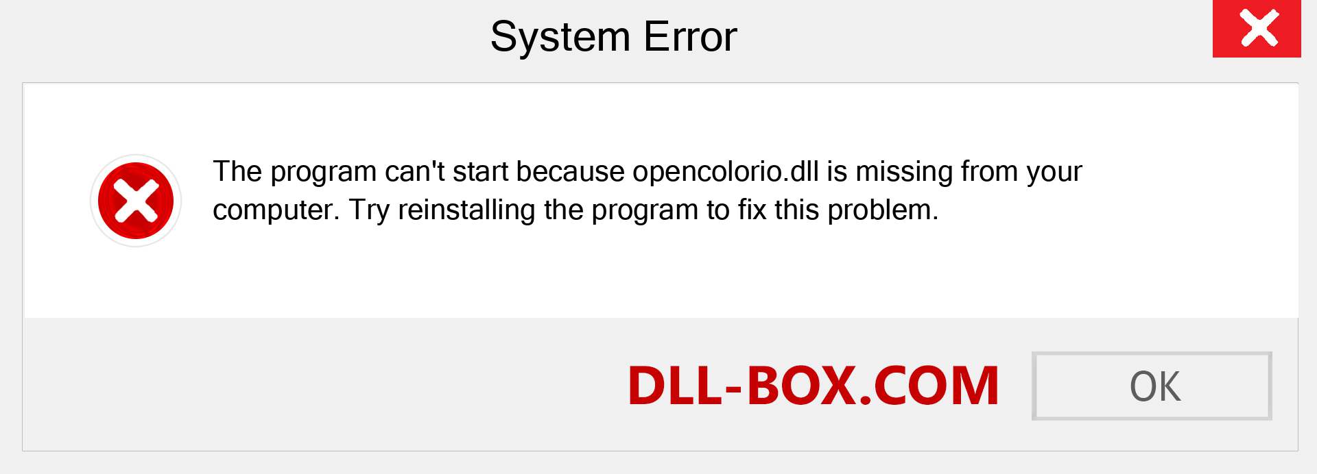  opencolorio.dll file is missing?. Download for Windows 7, 8, 10 - Fix  opencolorio dll Missing Error on Windows, photos, images
